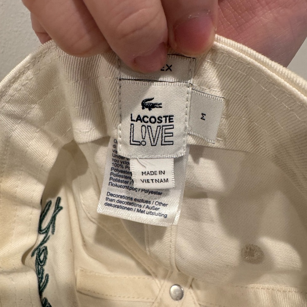 Lacoste - Cap Hat - Women - Size M - Pre-Owens - Plz Check Pics - Picture 8 of 9